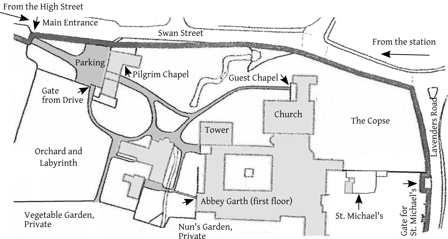 Plan of the Abbey
