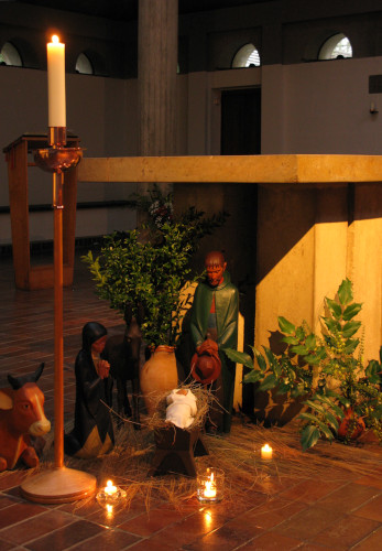 Christmas 2022 under NW corner of the altar