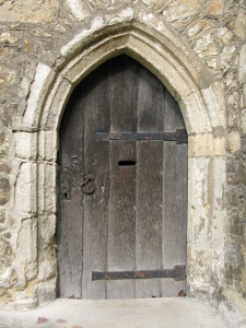 Door to the room 'Thomas Becket'