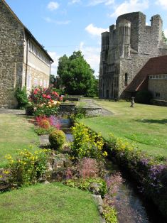 Medieval wing of Guest House and Norman West Front