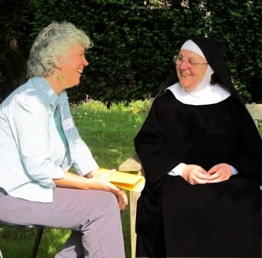 Oblate and nun at reunion event