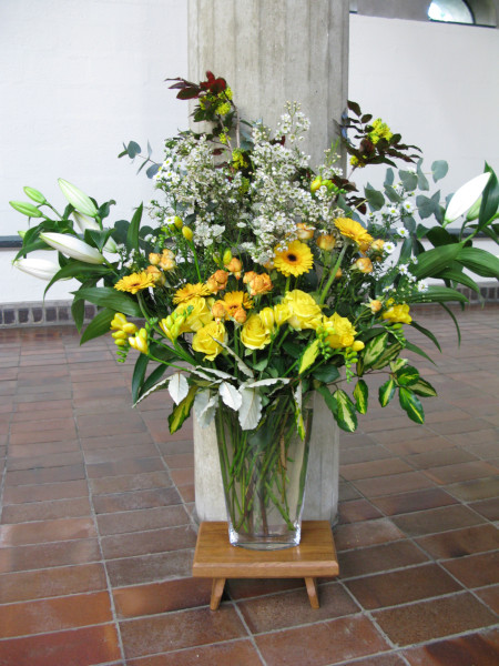 Sister Ruth's Golden Jubilee Flowers in the Church